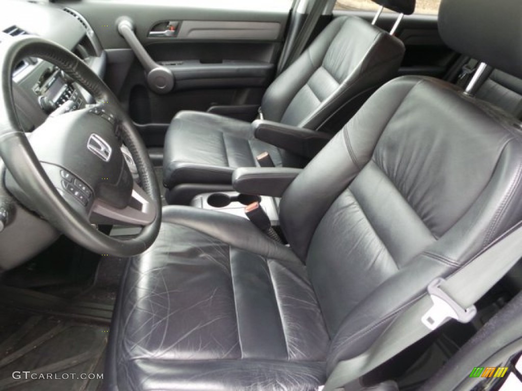 Black Interior 2009 Honda CR-V EX-L Photo #100353610