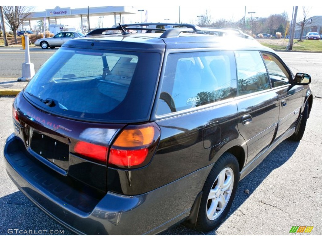 2004 Outback 3.0 L.L.Bean Edition Wagon - Black Granite Pearl / Beige photo #6