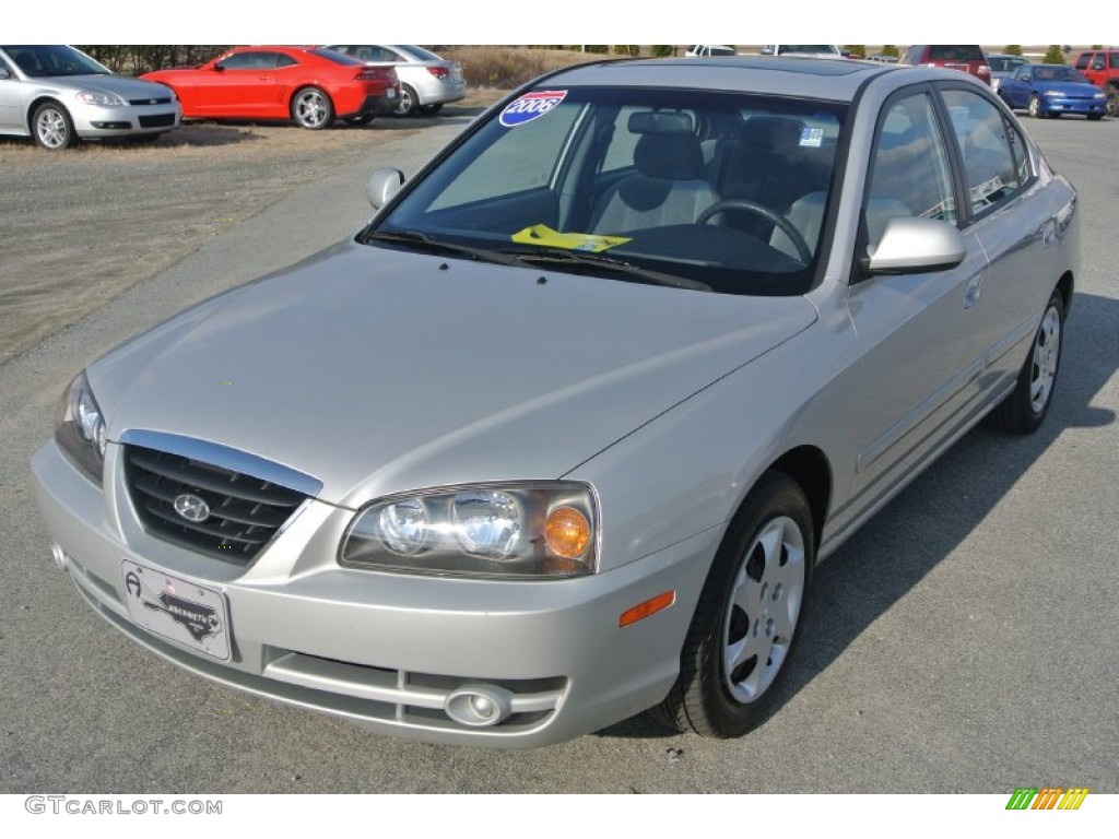 2006 Elantra GLS Sedan - Sterling Silver / Gray photo #2