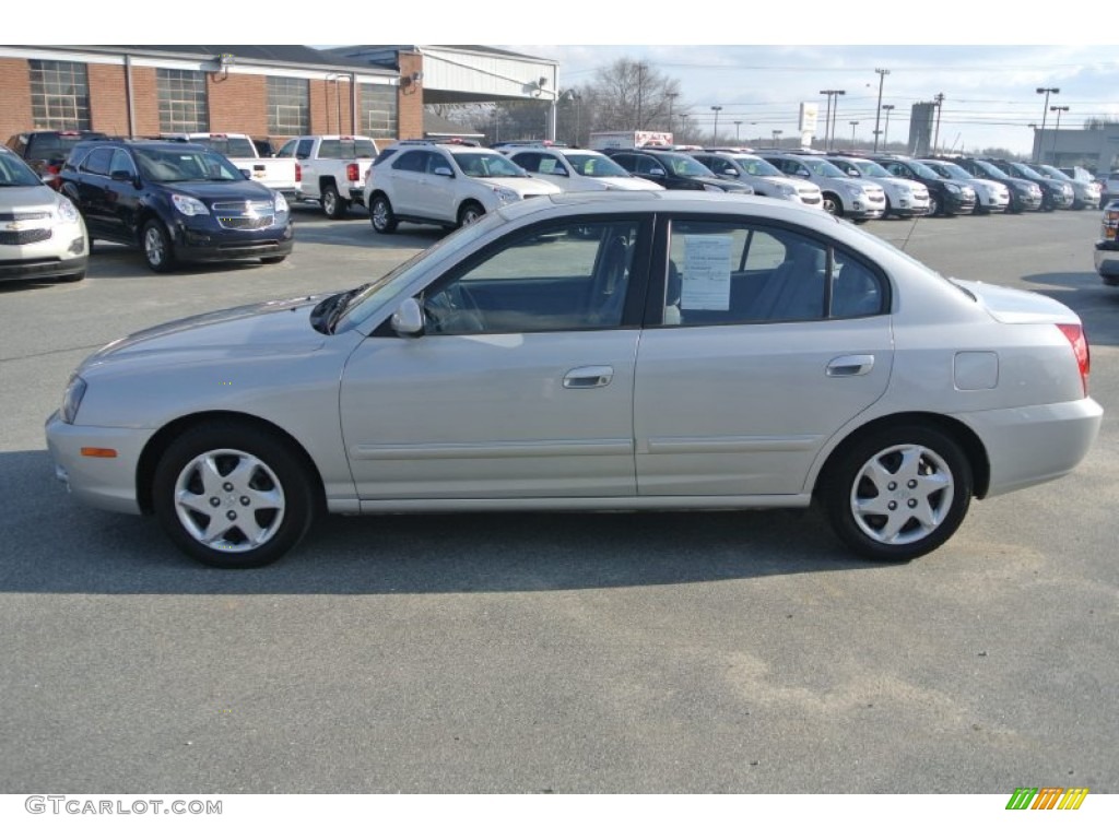 2006 Elantra GLS Sedan - Sterling Silver / Gray photo #3
