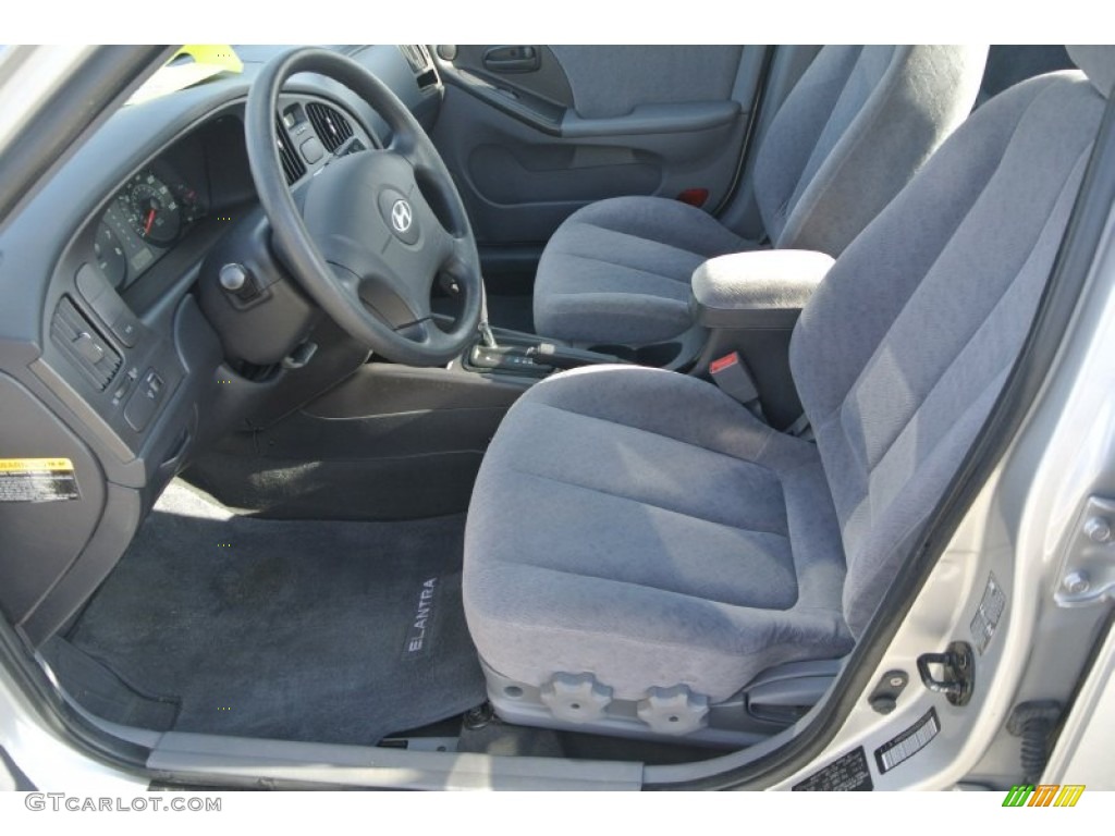 2006 Elantra GLS Sedan - Sterling Silver / Gray photo #8