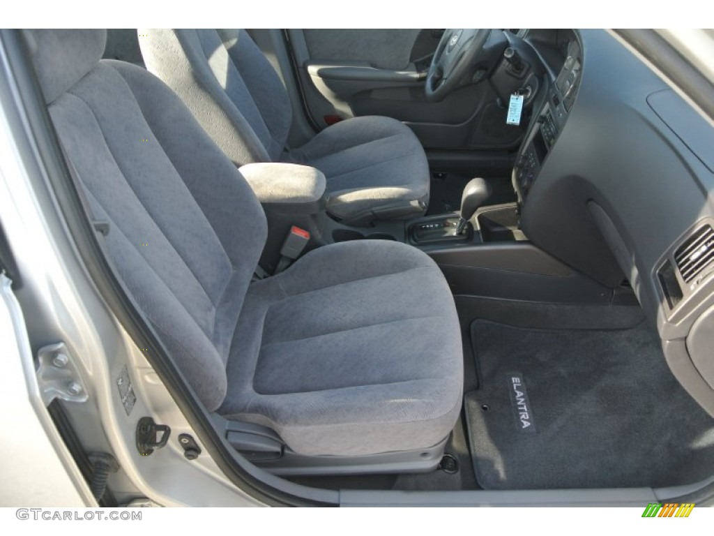2006 Elantra GLS Sedan - Sterling Silver / Gray photo #20