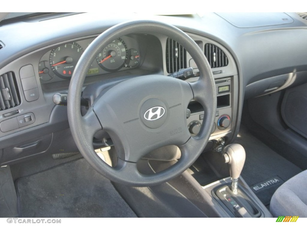 2006 Elantra GLS Sedan - Sterling Silver / Gray photo #29