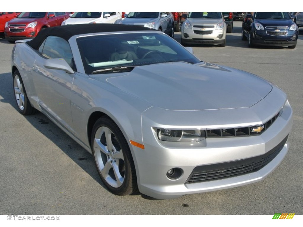 2015 Camaro LT/RS Convertible - Silver Ice Metallic / Black photo #1