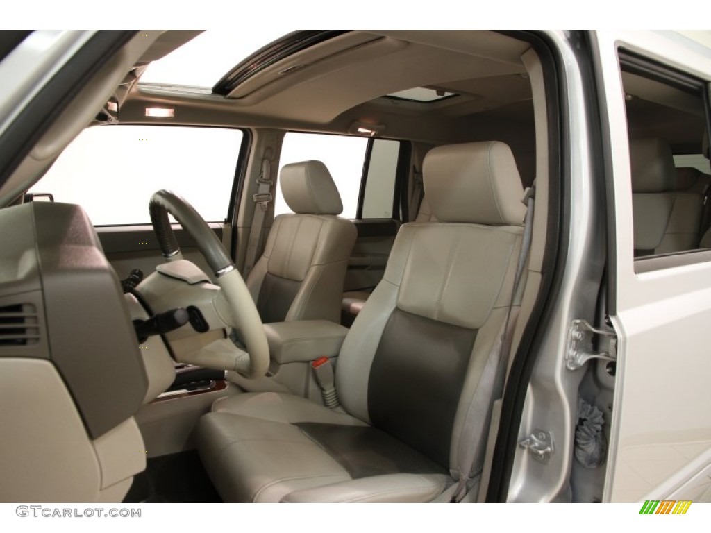 Dark Khaki/Light Graystone Interior 2008 Jeep Commander Limited 4x4 Photo #100360412