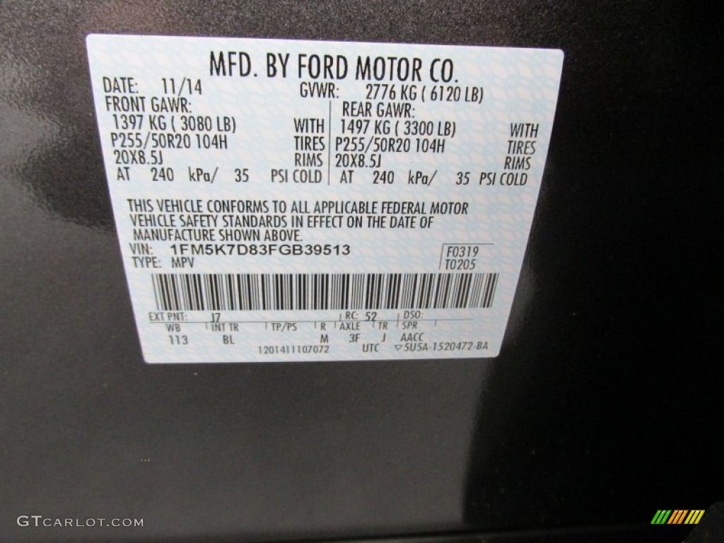 2015 Explorer XLT - Magnetic / Medium Light Stone photo #35