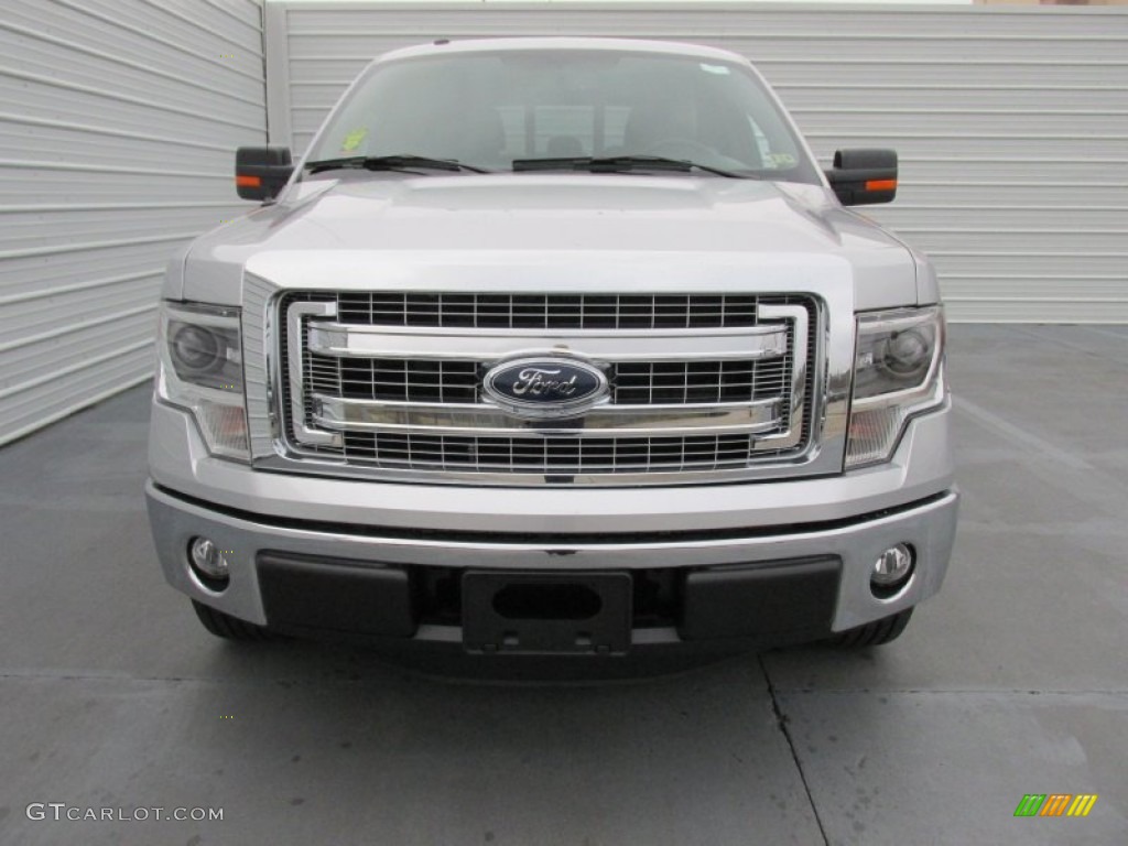 2014 F150 XLT SuperCrew - Ingot Silver / Steel Grey photo #8