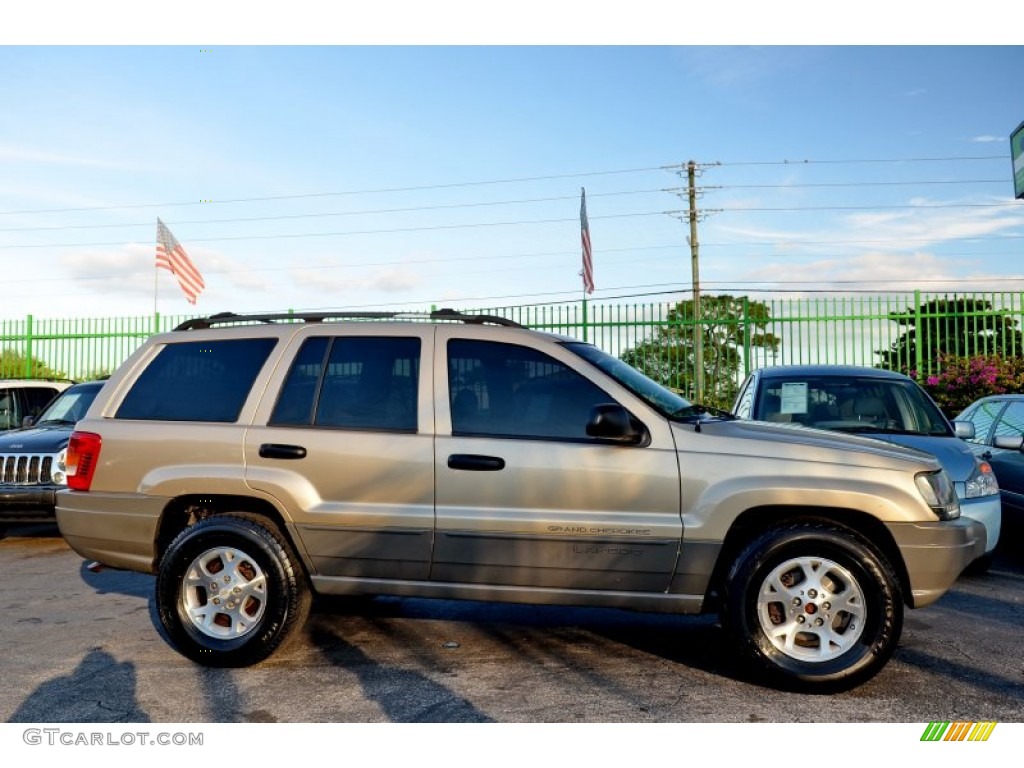 2000 Grand Cherokee Laredo - Champagne Pearlcoat / Camel photo #11
