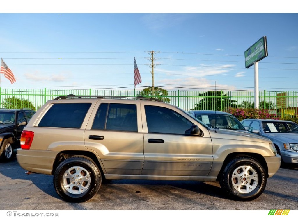 2000 Grand Cherokee Laredo - Champagne Pearlcoat / Camel photo #12