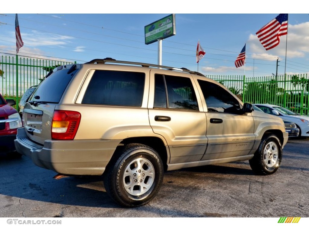 2000 Grand Cherokee Laredo - Champagne Pearlcoat / Camel photo #13