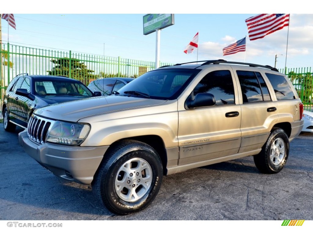 2000 Grand Cherokee Laredo - Champagne Pearlcoat / Camel photo #57
