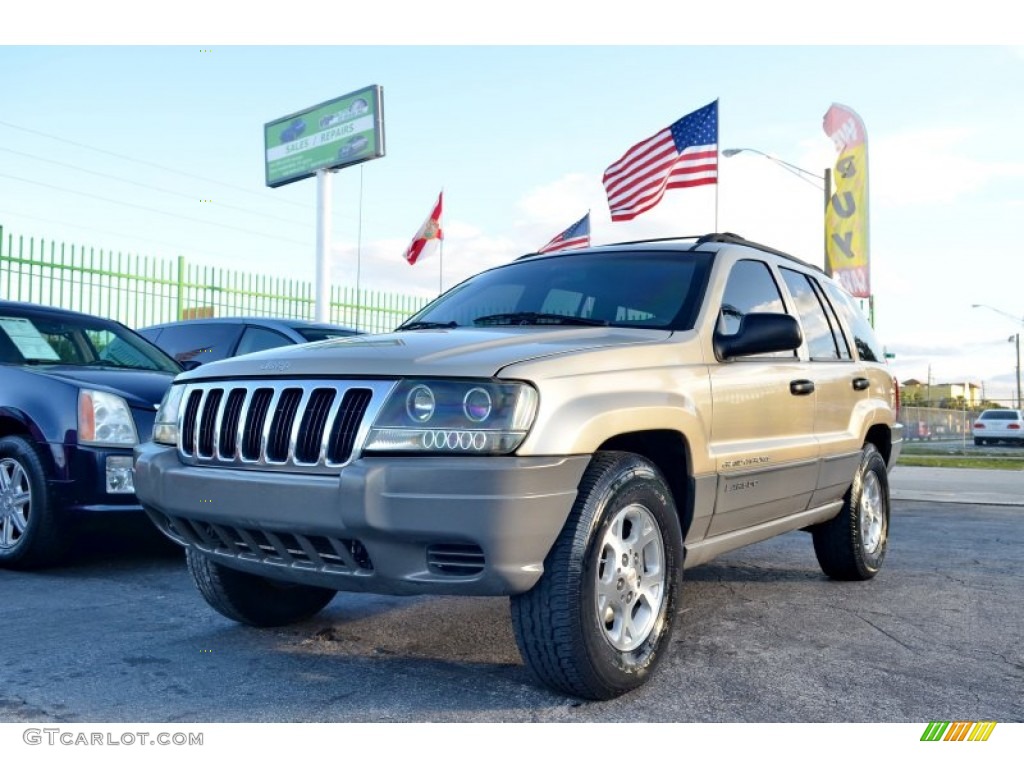 2000 Grand Cherokee Laredo - Champagne Pearlcoat / Camel photo #59