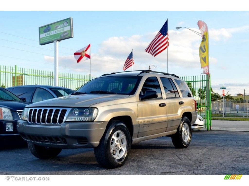 2000 Grand Cherokee Laredo - Champagne Pearlcoat / Camel photo #64