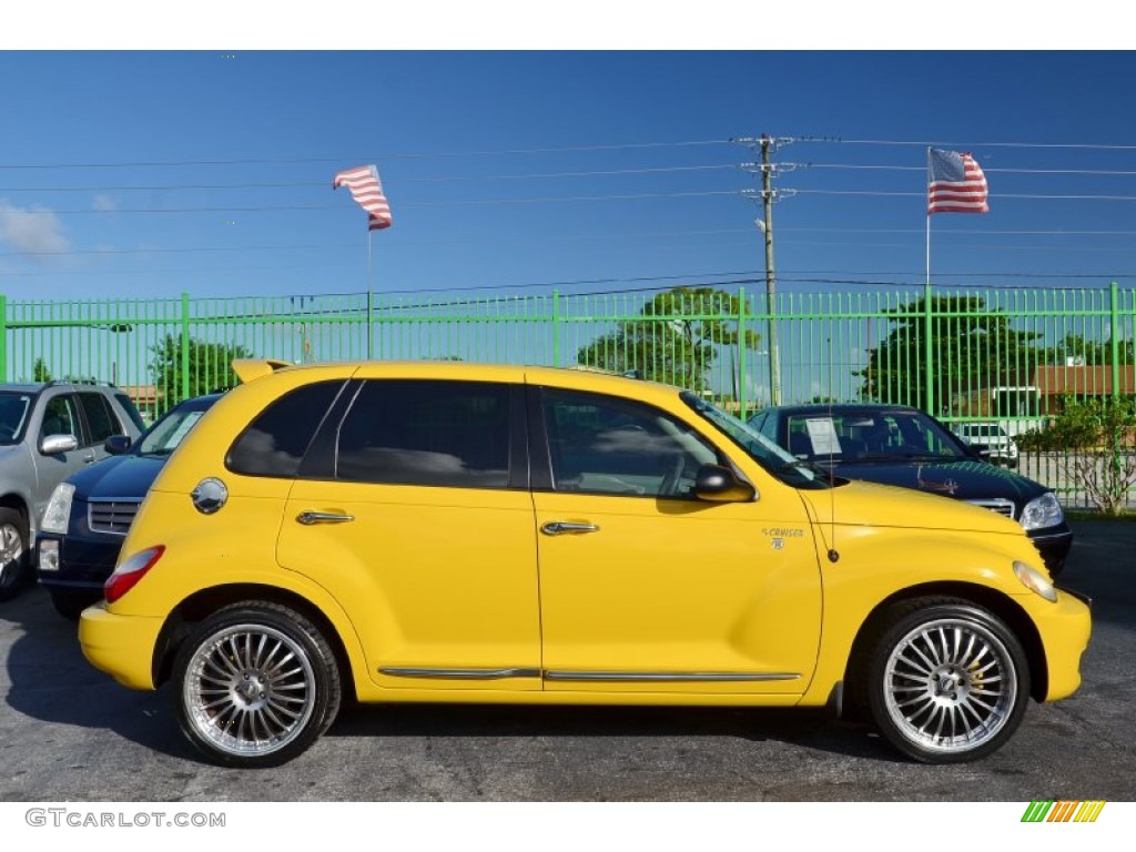 2006 PT Cruiser Touring - Solar Yellow / Pastel Pebble Beige photo #8