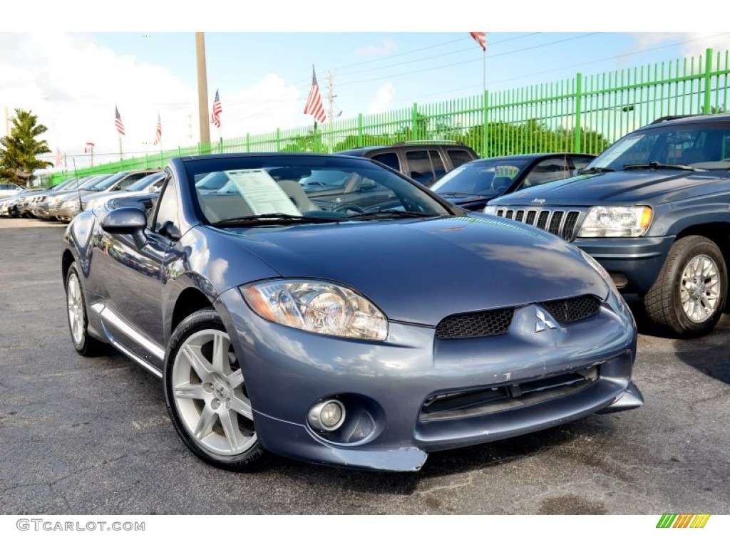 2007 Eclipse Spyder GT - Still Blue Pearl / Medium Gray photo #1