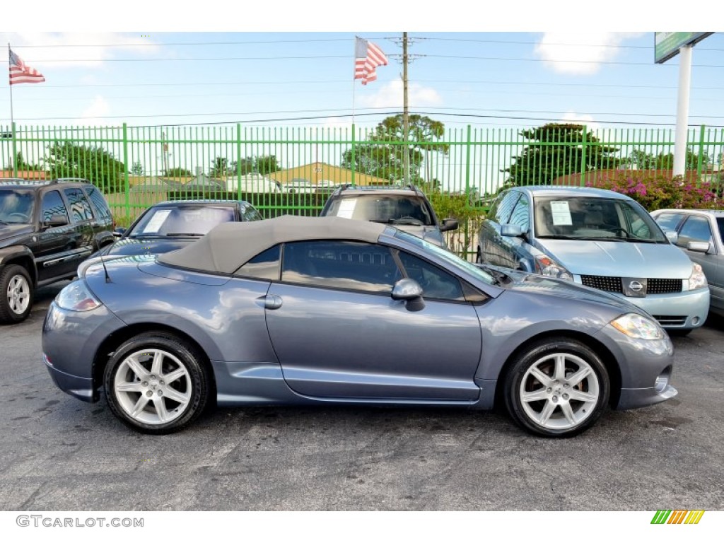 2007 Eclipse Spyder GT - Still Blue Pearl / Medium Gray photo #13