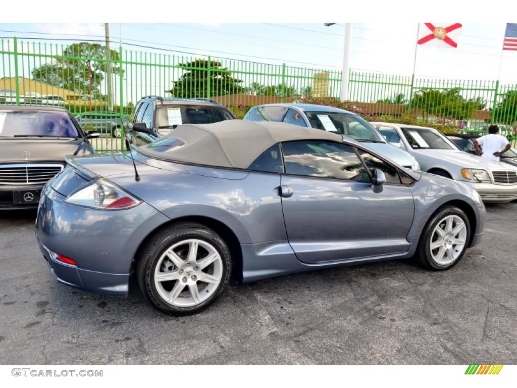 2007 Eclipse Spyder GT - Still Blue Pearl / Medium Gray photo #14