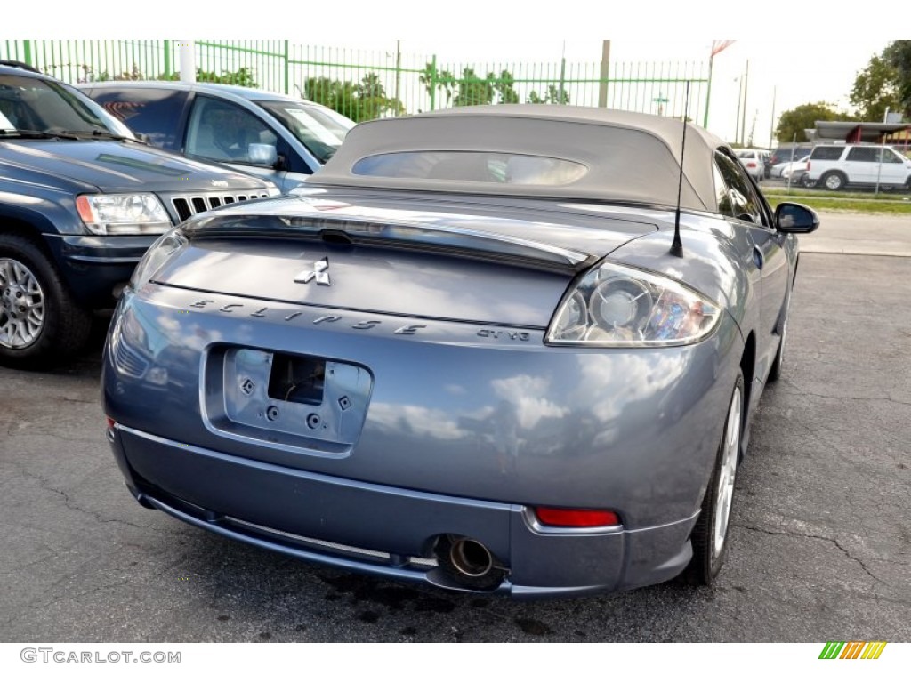 2007 Eclipse Spyder GT - Still Blue Pearl / Medium Gray photo #16