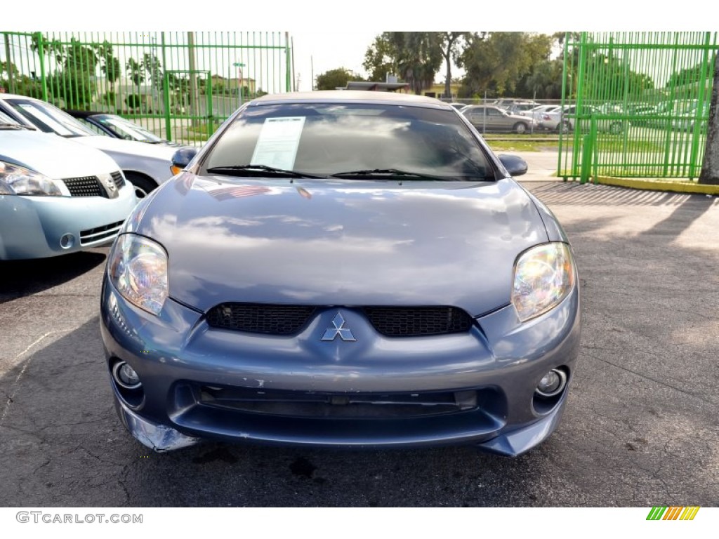 2007 Eclipse Spyder GT - Still Blue Pearl / Medium Gray photo #18