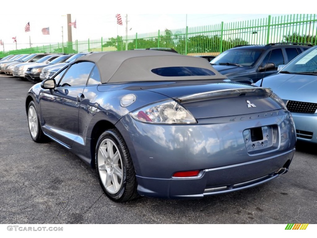 2007 Eclipse Spyder GT - Still Blue Pearl / Medium Gray photo #25