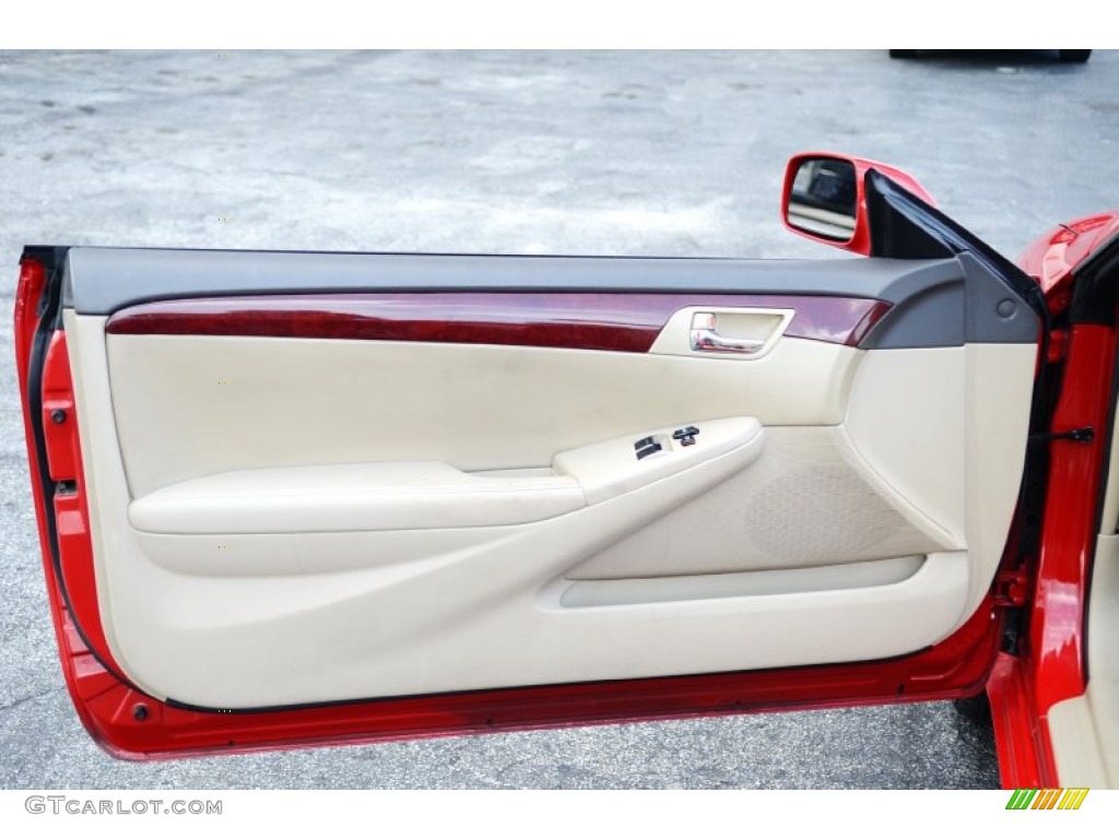 2005 Solara SLE V6 Convertible - Absolutely Red / Ivory photo #18
