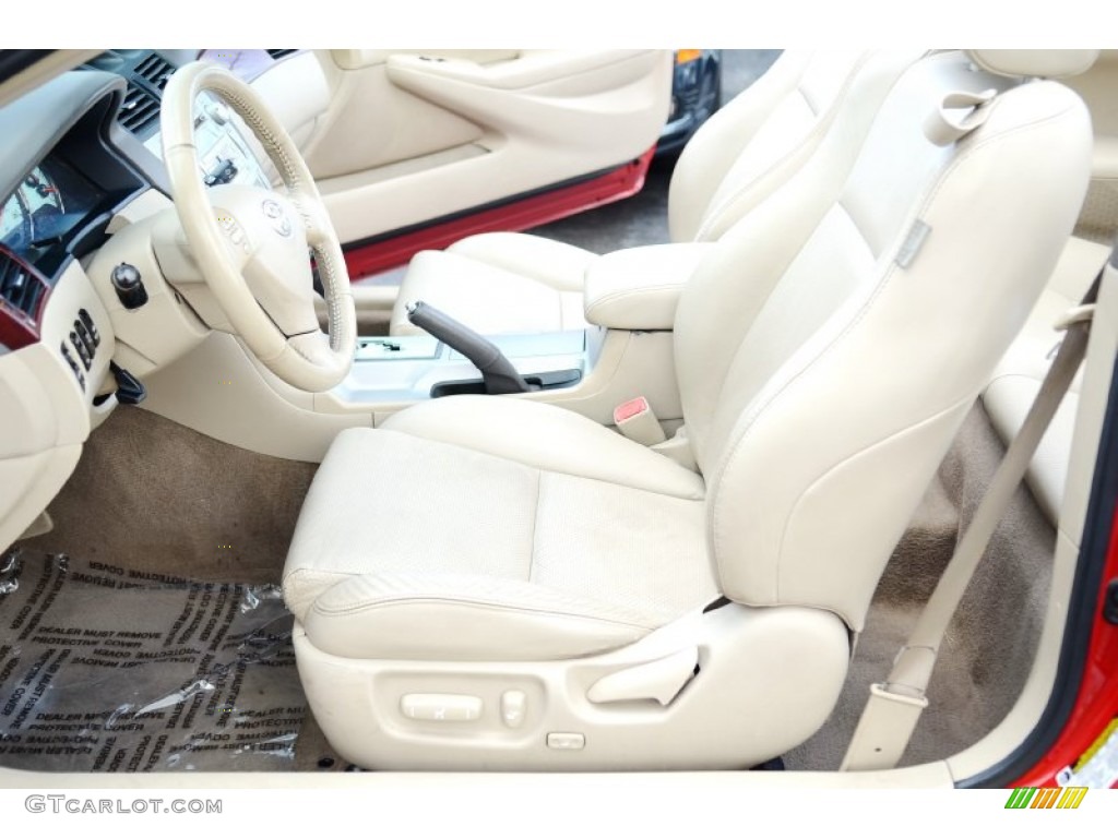 2005 Solara SLE V6 Convertible - Absolutely Red / Ivory photo #21