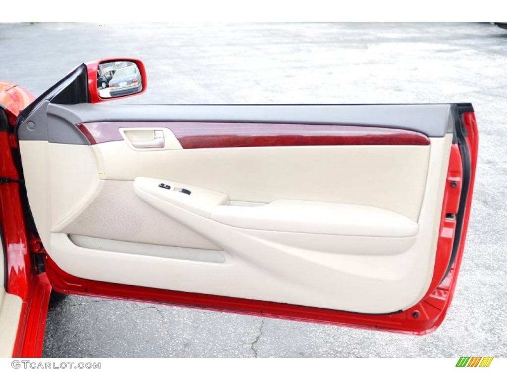 2005 Solara SLE V6 Convertible - Absolutely Red / Ivory photo #32