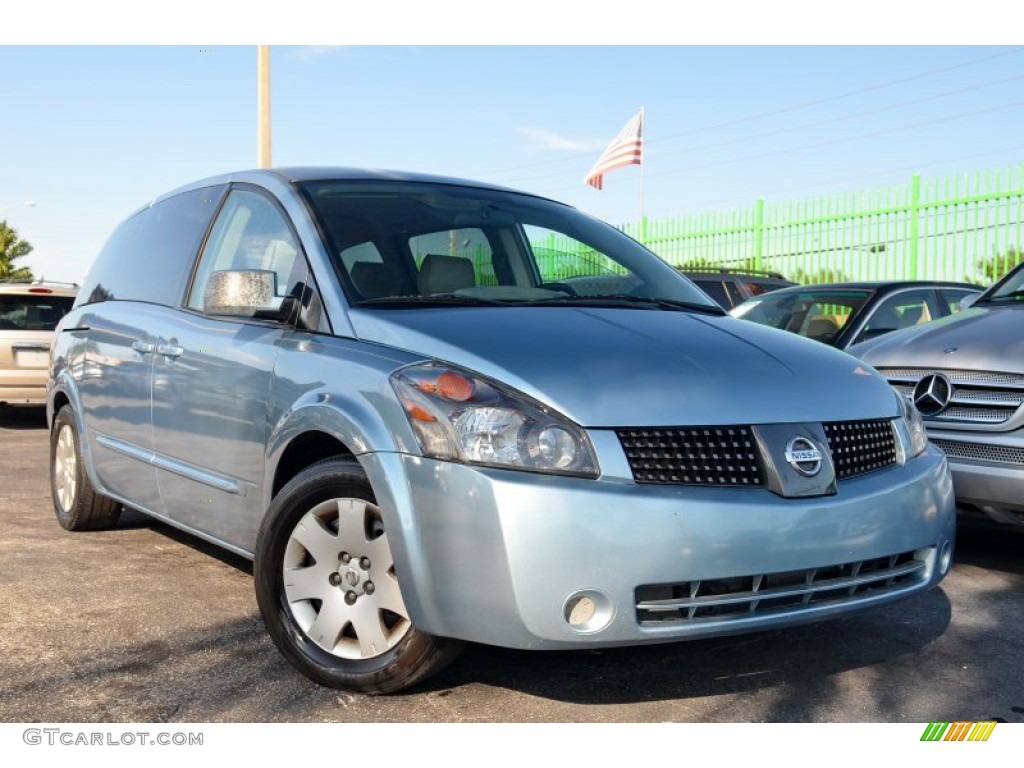 Azure Blue Metallic Nissan Quest