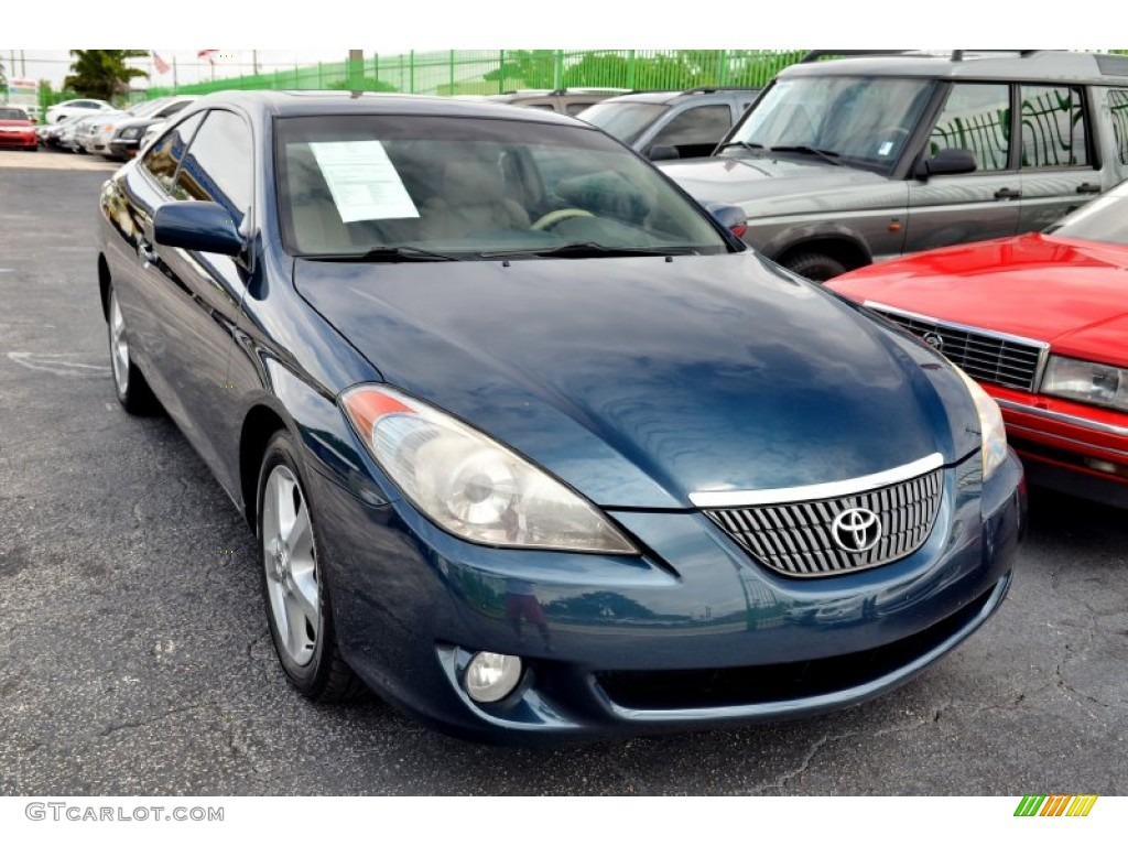 2006 Solara SLE V6 Coupe - Oceanus Blue Pearl / Ivory photo #4