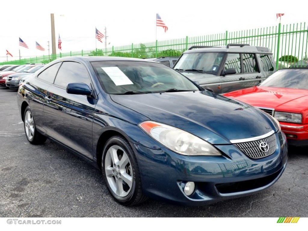 2006 Solara SLE V6 Coupe - Oceanus Blue Pearl / Ivory photo #5