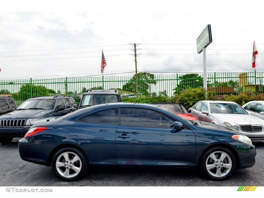 2006 Solara SLE V6 Coupe - Oceanus Blue Pearl / Ivory photo #7