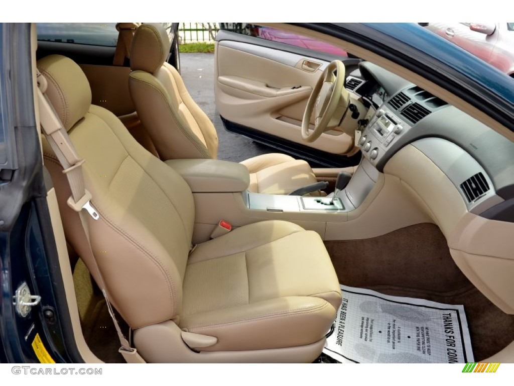 2006 Solara SLE V6 Coupe - Oceanus Blue Pearl / Ivory photo #13