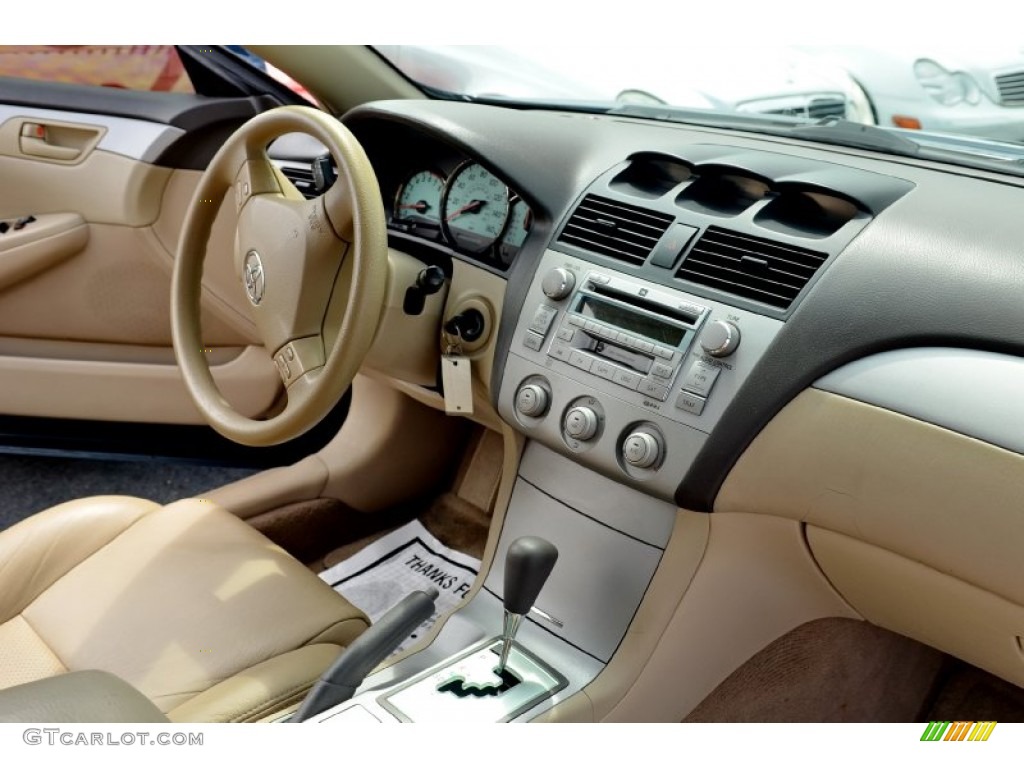 2006 Solara SLE V6 Coupe - Oceanus Blue Pearl / Ivory photo #15