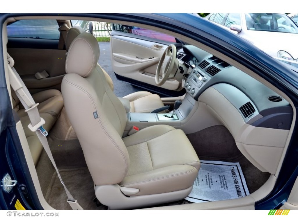 2006 Solara SLE V6 Coupe - Oceanus Blue Pearl / Ivory photo #22