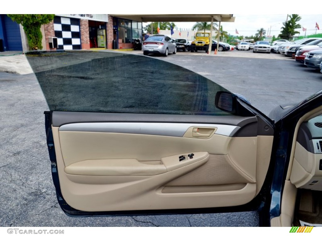 2006 Solara SLE V6 Coupe - Oceanus Blue Pearl / Ivory photo #30