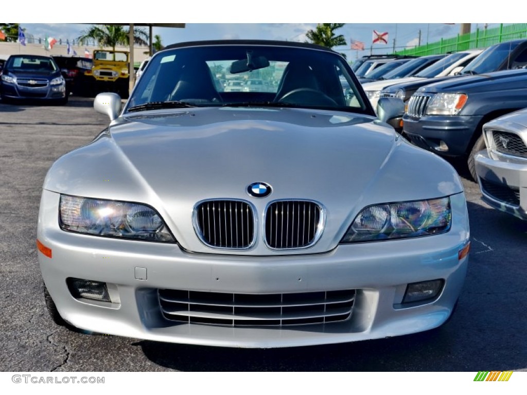 2000 Z3 2.8 Roadster - Titanium Silver Metallic / Black photo #2