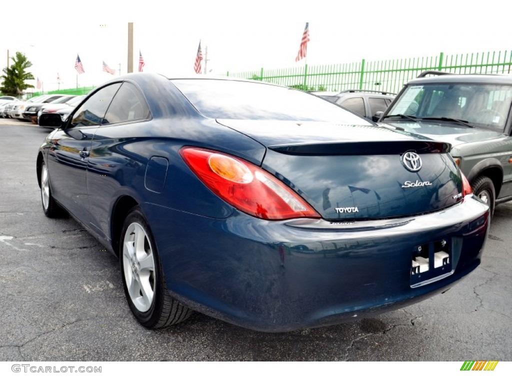 2006 Solara SLE V6 Coupe - Oceanus Blue Pearl / Ivory photo #40