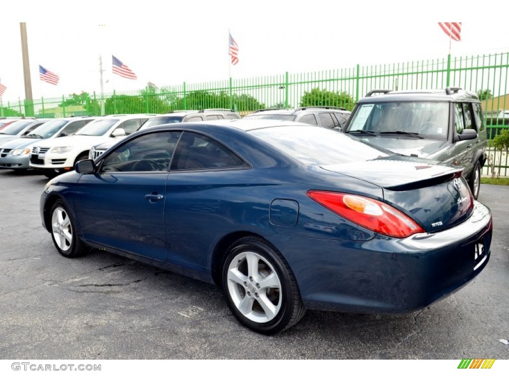 2006 Solara SLE V6 Coupe - Oceanus Blue Pearl / Ivory photo #41