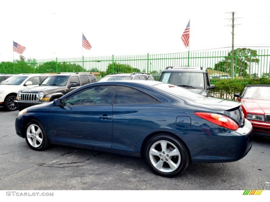 2006 Solara SLE V6 Coupe - Oceanus Blue Pearl / Ivory photo #42