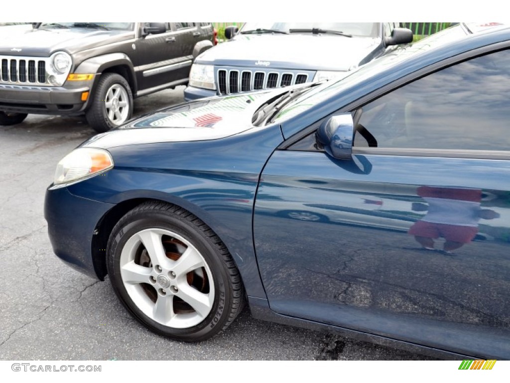 2006 Solara SLE V6 Coupe - Oceanus Blue Pearl / Ivory photo #45