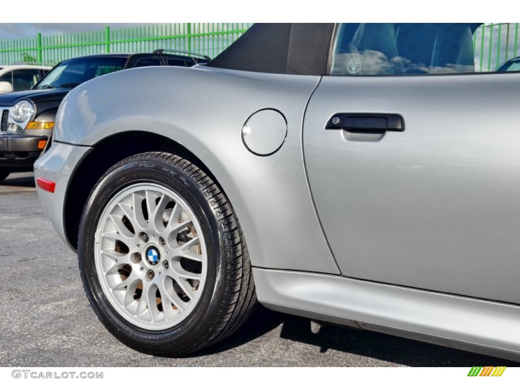 2000 Z3 2.8 Roadster - Titanium Silver Metallic / Black photo #14