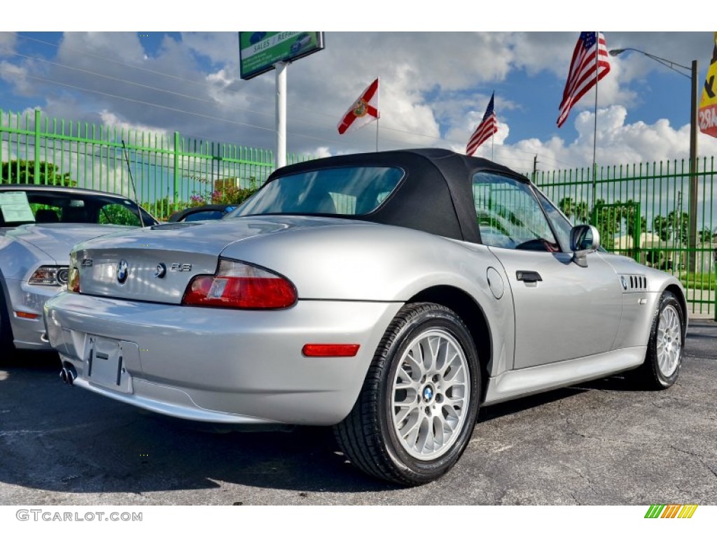2000 Z3 2.8 Roadster - Titanium Silver Metallic / Black photo #15