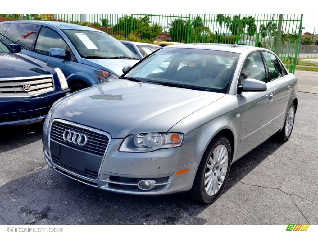 2006 A4 2.0T Sedan - Quartz Gray Metallic / Platinum photo #3