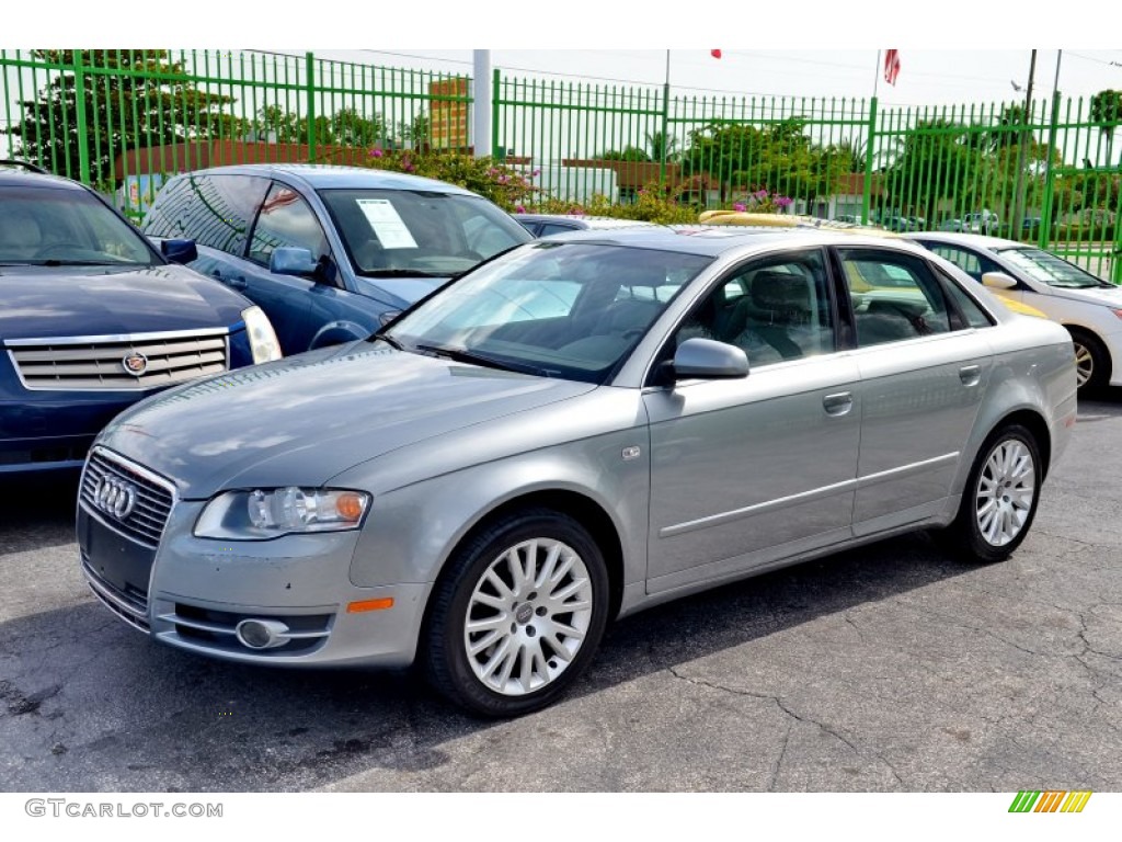 2006 A4 2.0T Sedan - Quartz Gray Metallic / Platinum photo #4