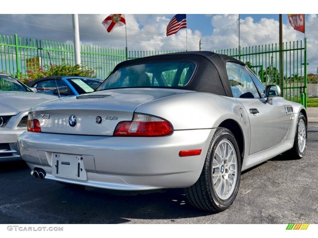 2000 Z3 2.8 Roadster - Titanium Silver Metallic / Black photo #17
