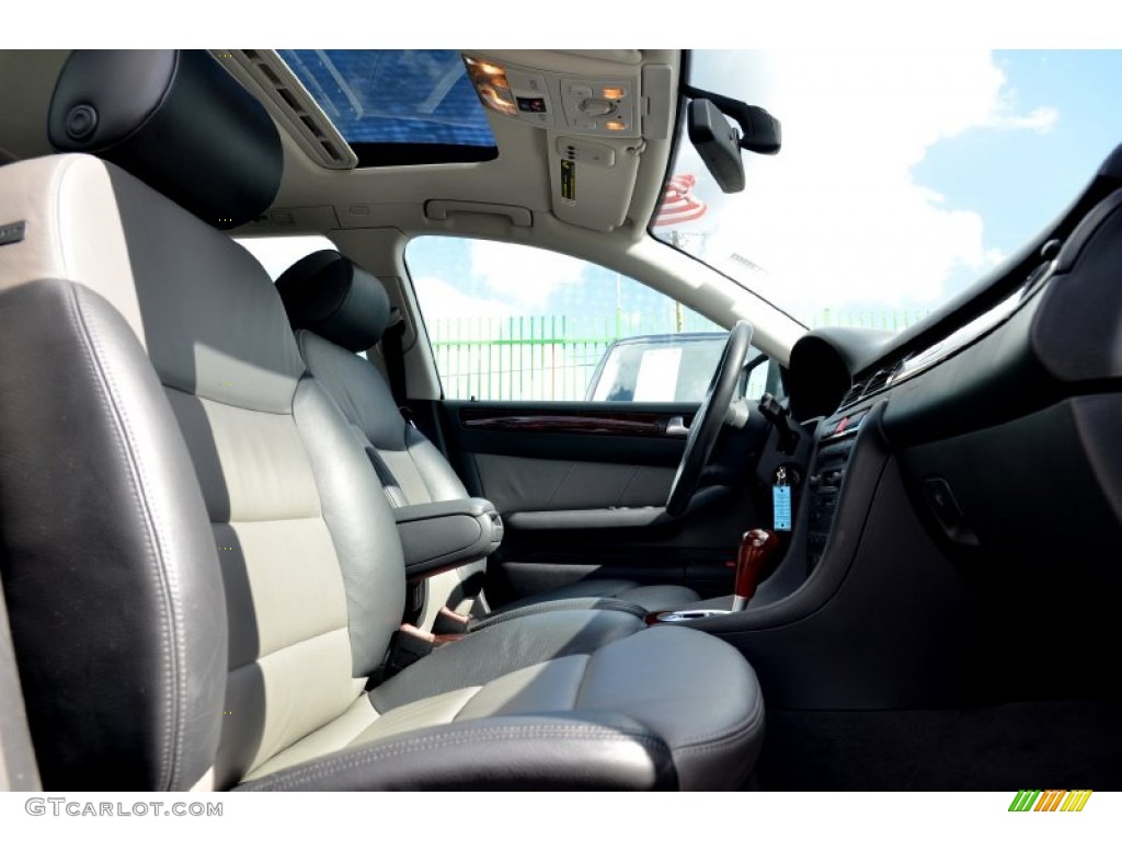 Platinum/Saber Black Interior 2004 Audi Allroad 4.2 quattro Avant Photo #100373438