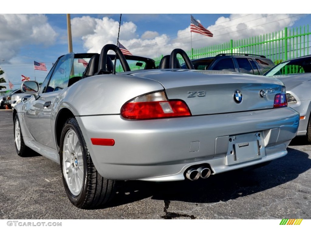 2000 Z3 2.8 Roadster - Titanium Silver Metallic / Black photo #58