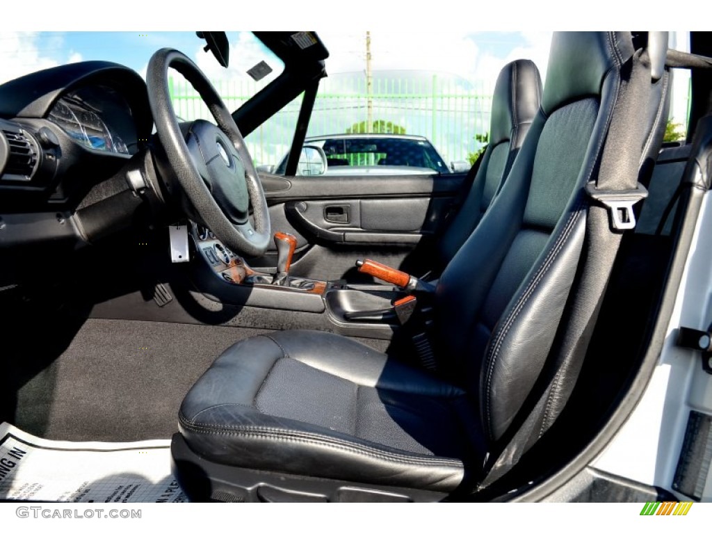 Black Interior 2000 BMW Z3 2.8 Roadster Photo #100374432