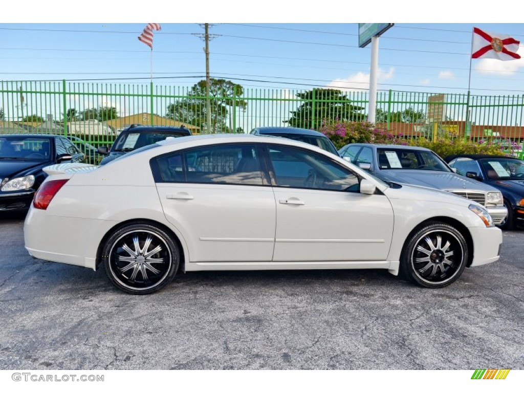 2007 Maxima 3.5 SE - Winter Frost Pearl / Frost photo #6