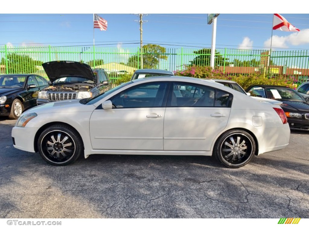 2007 Maxima 3.5 SE - Winter Frost Pearl / Frost photo #24